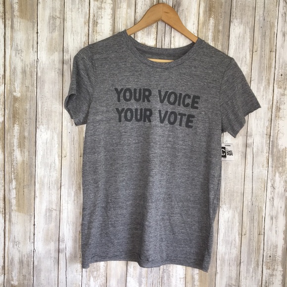 Grayson Threads Tops - Grayson Thread Your Voice Your Vote Grey Tee